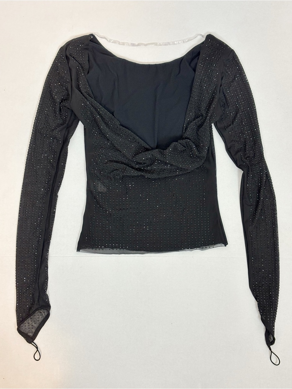 OW Collection Mesha Blouse in Black Glitter Size XS - Picture 5 of 10